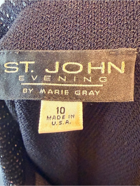 ST JOHN EVENING Women’s Size 10 Sweater Cardigan VINTAGE Embellished Made in USA - Picture 16 of 16